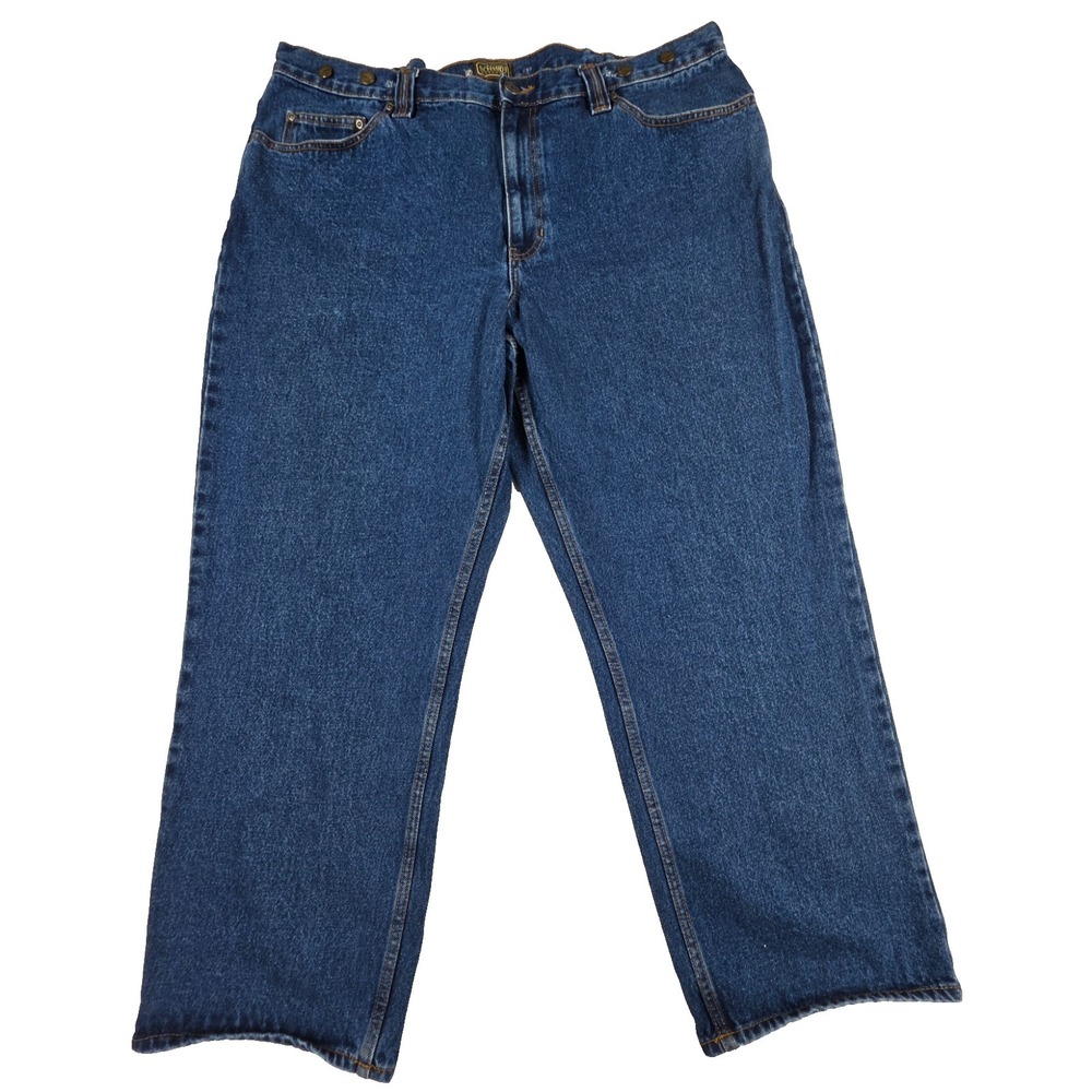 CE Schmidt Workwear Denim Jeans Bucksaw Logger 42x30 Dark Wash